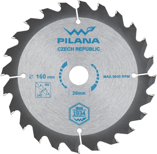 Tarcza pilarska PILANA SK 160 × 2,0 × 20, 24 zębów
