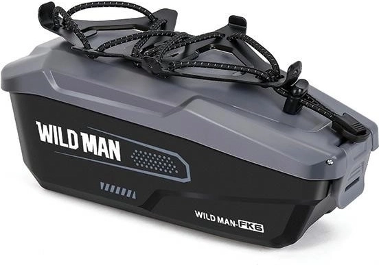 Saszetka na ramę roweru WILD MAN FK6 z uchwytem na telefon, szaro-czarna