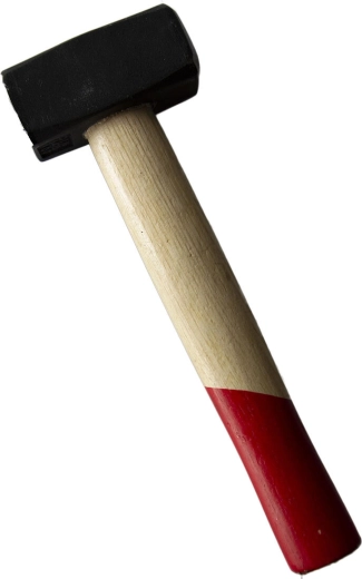 Młot kamieniarski 1000 g ze stali i drewna
