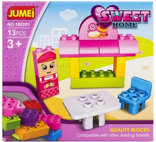 Klocki Jumei Sweet home cukiernia (13 elementów, 20 × 19 cm) - 1 sztuka