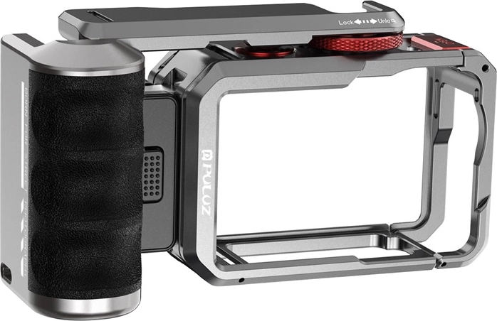 Tytanowa klatka rozszerzająca z uchwytem i złączami Puluz do DJI Osmo Action 6