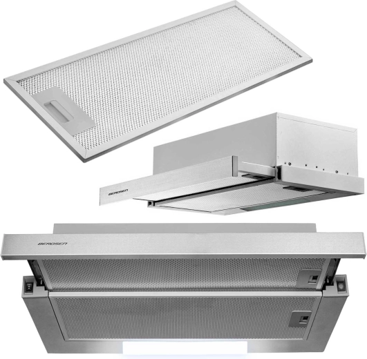 Teleskopowy okap kuchenny BERDSEN 60 cm Inox