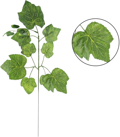 Sztuczna gałązka z liśćmi winorośli 58 × 34 cm