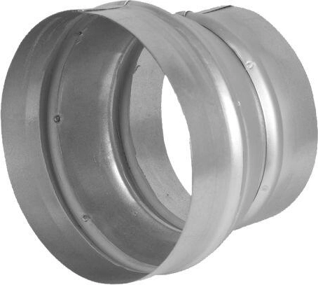 Metalowa redukcja 100/125 mm do okrągłych przewodów