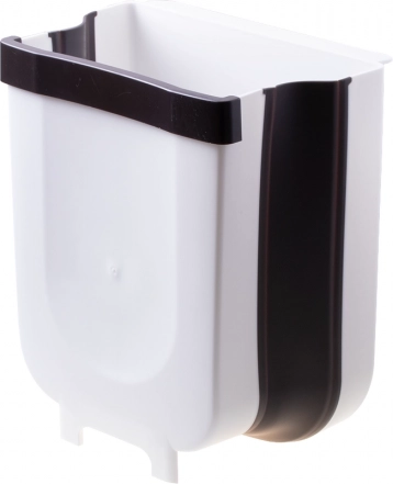 Składany kosz na śmieci – biały