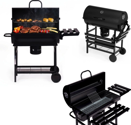 Ogrodowy grill węglowy z pokrywą i termometrem MULTIGARDEN