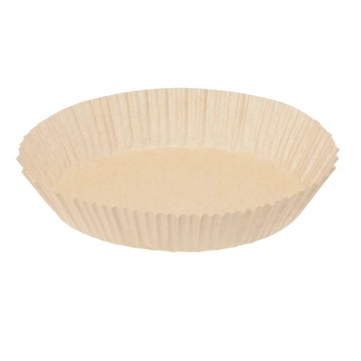 Papierowe wkładki do frytkownicy beztłuszczowej, okrągłe 20 × 4,5 cm, 50 szt.