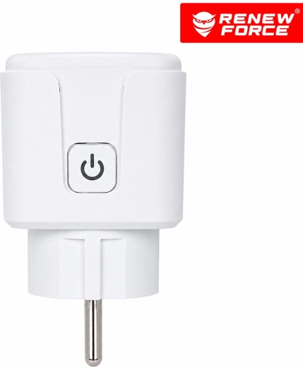 Inteligentne gniazdko Wi‑Fi Renew Force 16 A z pomiarem zużycia energii