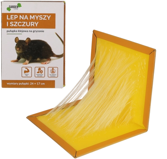 Lepowa pułapka na myszy i szczury 24 × 17 cm