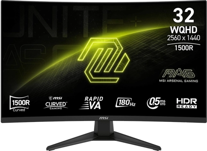 monitor 31,5'' MAG 321CQF E18 WQHD zakrzywiony 180 Hz czarny