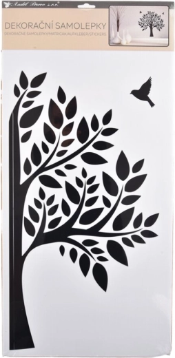 Naklejka ścienna Drzewo czarna 32 × 60 cm