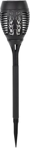 Solarny kinkiet ogrodowy 12 LED, czarny, 50 cm