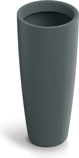 Doniczka Molio round slim grafitowa 38 cm