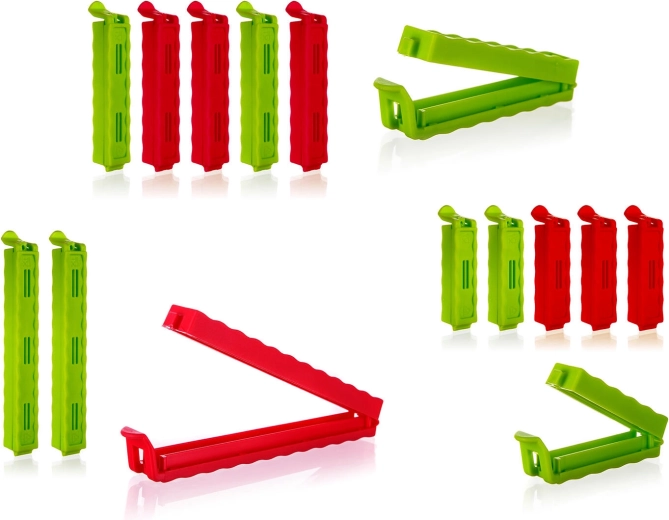 Klamry do torebek CULINARIA, zestaw 15 szt., mix kolorów