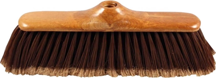 Zmiotka z imitacją drewna 28 cm, plastik, gwint gruby