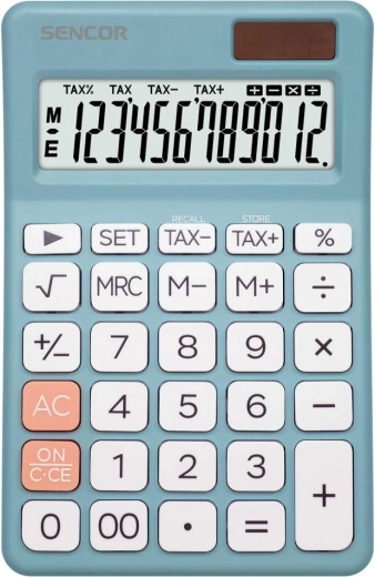 Biurkowy kalkulator Sencor SEC 381 Tax Blue