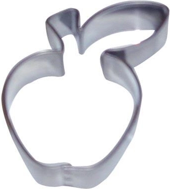 Wykrawaczki do ciastek ze stali nierdzewnej jabłko, zestaw 10 szt.