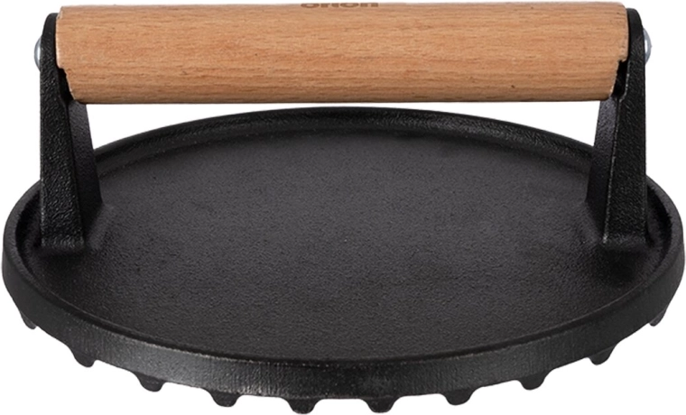 Żeliwna prasa do hamburgerów Orion 17,5 cm