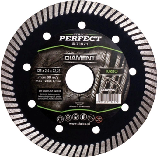 Diamentowa tarcza 115 mm Turbo STALCO