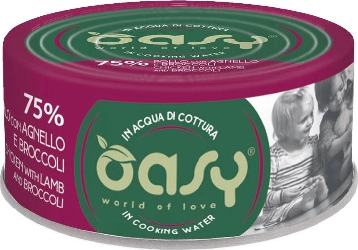 Oasy More Love kurczak z jagnięciną i brokułami 70 g