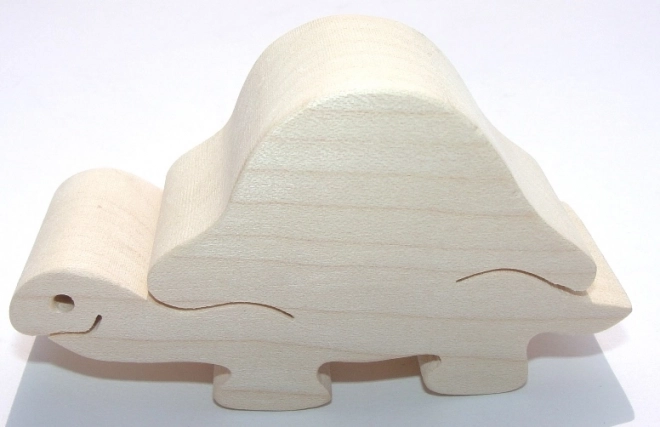 Fauna drewniane zwierzątko żółw