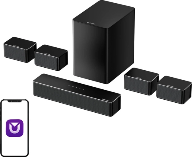 Soundbar ULTIMEA Poseidon D70 z subwooferem i dźwiękiem 7.1 surround