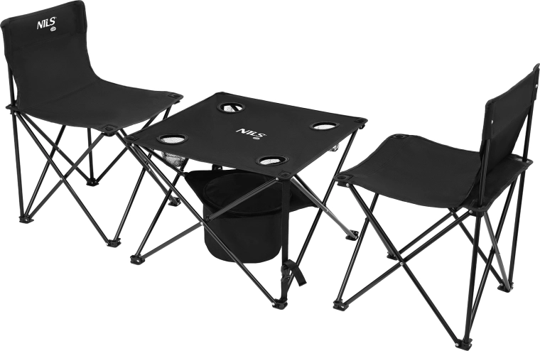Zestaw kempingowy stół i 2 krzesła NILS Camp