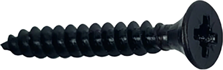 Wkręty uniwersalne 4×30 mm, łeb stożkowy, czarne (20 szt.)