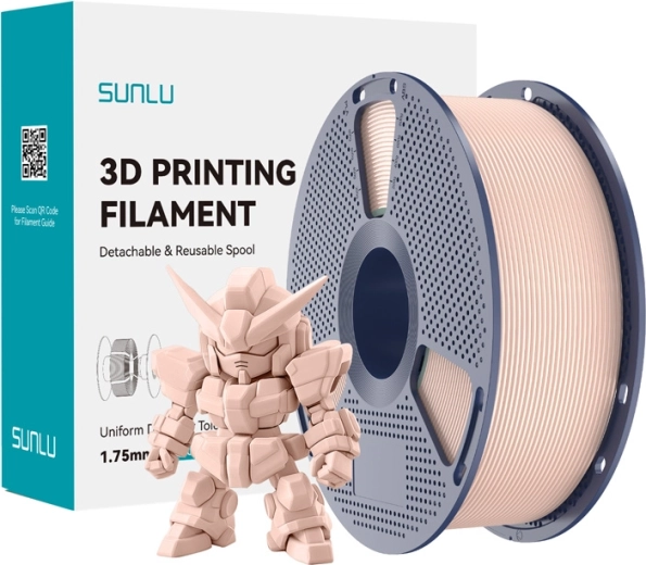 Filament Sunlu PLA+ 2.0 Pro do druku 3D beżowy 1,75 mm