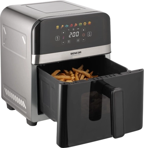 Frytkownica beztłuszczowa Sencor SFR 6800SS Dual Heat Inox