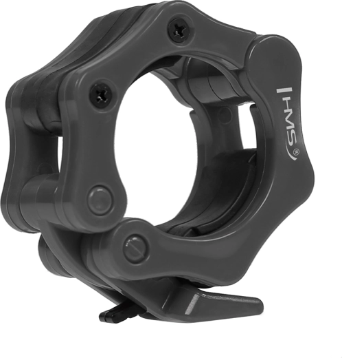 Szybkozaciskowe zaciski na gryf olimpijski HMS ZG1000B, czarne