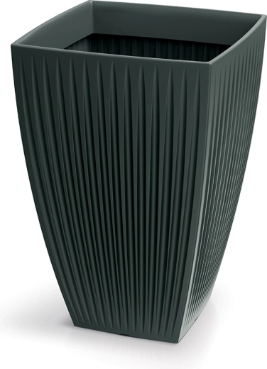 Wysoka kwadratowa donica Latia Square High 40 × 40 × 58 cm antracyt