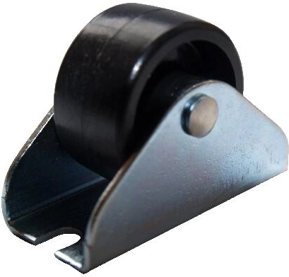 Stałe kółko meblowe 50 mm, plastik i metal, 20 szt.