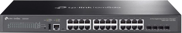 TP-Link Omada SG5428X zarządzalny przełącznik L3 z funkcją stackowania i 24 portami Gigabit