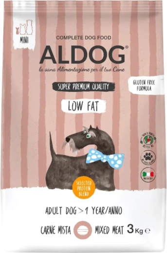Aldog Low Fat Mini niskotłuszczowe karmy suche dla dorosłych psów małych ras 3 kg