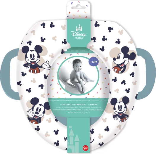 Miękka deska sedesowa dla dzieci z uchwytami MICKEY