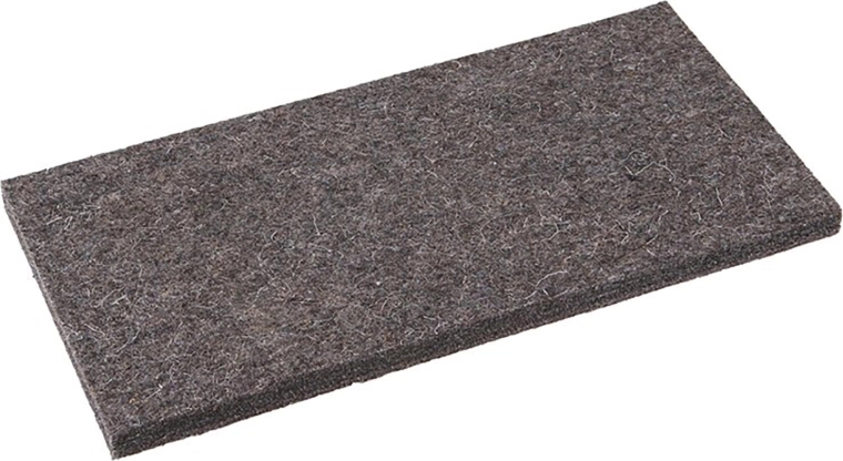 Wymienny czarny filc do pacy 250 × 130 × 10 mm