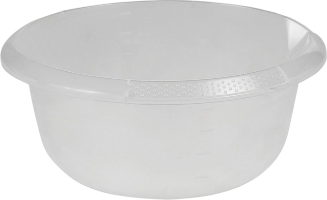 Miska okrągła z dziobkiem 2,5 l przezroczysta 24 cm