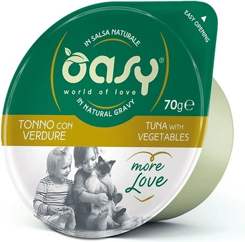 Oasy More Love tuńczyk z warzywami, kubeczek 70 g