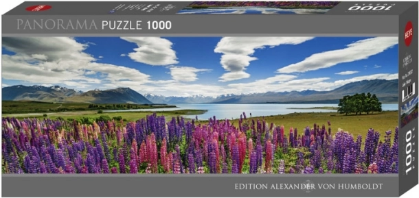 Panoramiczne puzzle 1000 elementów – jezioro Tekapo