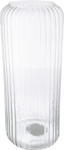 Szklany wazon z recyklingowanego szkła 15 × 15 × 37 cm