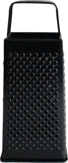 Czarna czterostronna tarka nierdzewna 21 cm