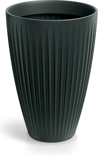 Donica Latia Round High 40 cm antracyt