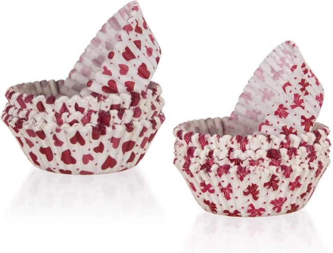Papierowe papilotki na muffiny LOVE 8,7 cm, 100 szt.
