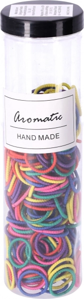 Zestaw gumek do włosów 300 szt. – pastelowy typ III, mix kolorów