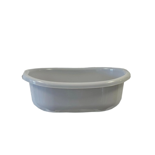 Owalna plastikowa misa z uchwytami 12 l – szara