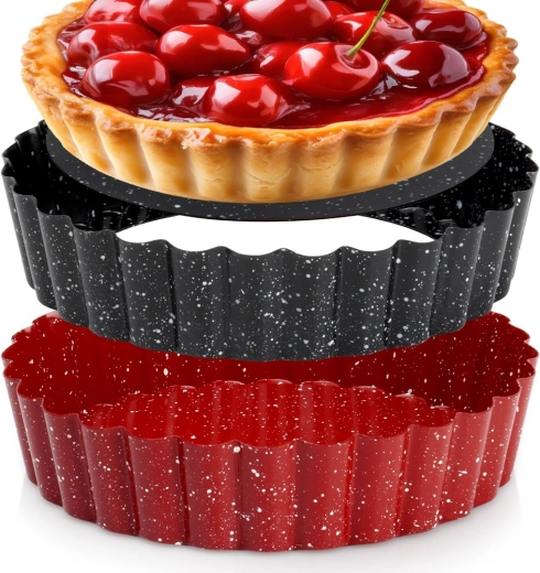 Granitowa forma do tartaletek z wyjmowanym dnem 12 cm, 2 szt.