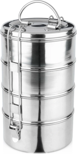 Stalowa 4-poziomowa menażka Vilde 4×900 ml