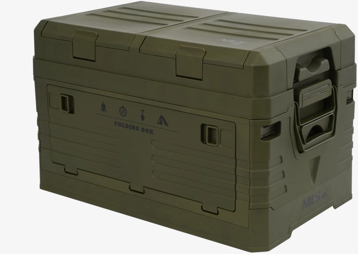 Składany pojemnik z pokrywą NILS Camp 42 l zielony