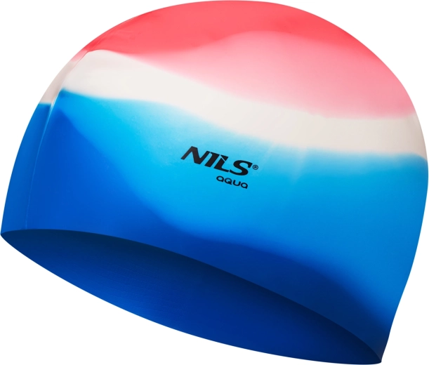 Silikonowy czepek pływacki NILS Aqua multicolor